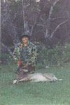 Betty Hathorn's firsth buck Rainy Day